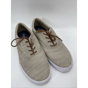 Sperry Top Sider Tan/Brown Men’s Size 13 Boat Shoes Leather Laces STS19248